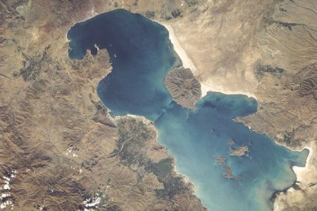  دریاچه ارومیه ۲۰۷ کیلومتر کوچک شد