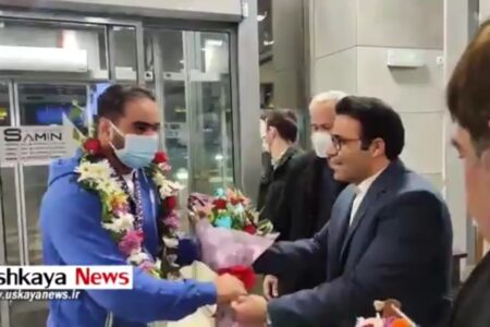 گزارش تصویری از مراسم استقبال امیر حقوقی اسکوئی فرودگاه بین المللی تبریز