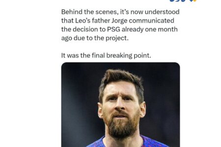 جدایی مسی از پاری سن ژرمن تایید شد