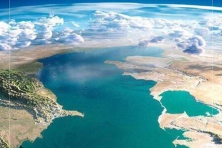 سازمان فضایی ایران کاهش سطح آب دریای خزر را تایید کرد