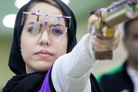 مدال برنز برای تیم تپانچه دختران ایران