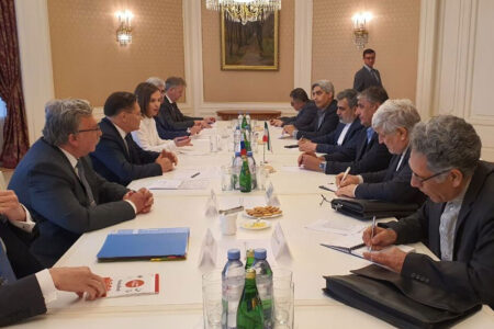 دیدار رئیس سازمان انرژی اتمی ایران و رئیس روس اتم