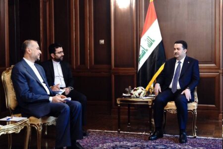 امیرعبداللهیان با نخست وزیر عراق دیدار کرد