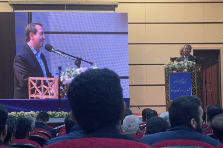 سخنرانی مهندس فیروزی در مراسم تودیع و معارفه فرماندار اسکو