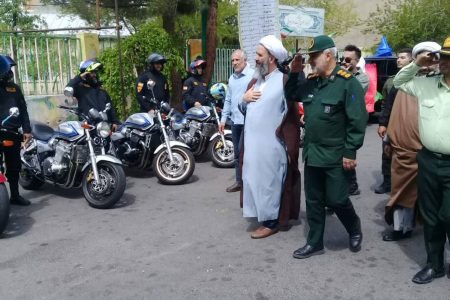 رژه موتور سواران بسیجی در سطح شهرستان اسکو