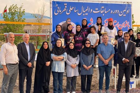 دختران ساحلی باز آکادمی والیبال فرازِ اسکو  خوش درخشیدند