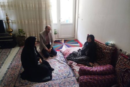 عیادت سرپرست بنیاد اسکو از مادر شهید والا مقام ~سیدعلی شجاعی اسکندانی