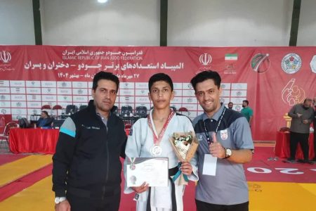 افتخارات ادامه‌دار جودوی اسکو؛ مدال نقره کشوری و راه‌یابی حسین جنگجو به اردوی تیم ملی